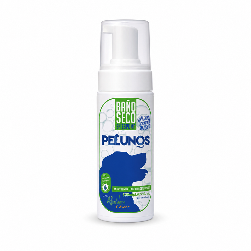 BAÑO SECO PELUNOS EN ESPUMA PERRO