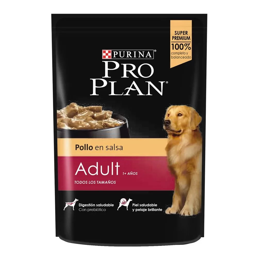 Alimento Humedo Purina Pro Plan Perros Adultos Pollo x 100Gr