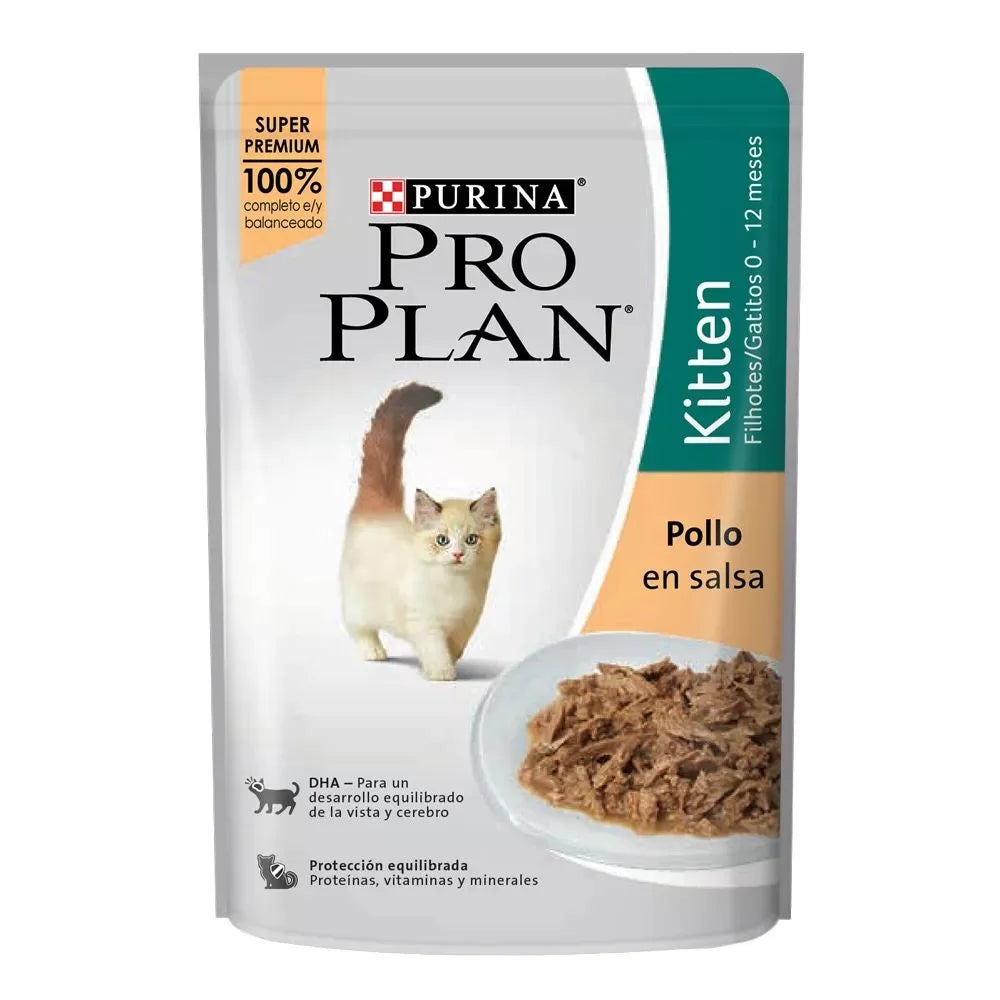 Alimento Humedo Para Gatitos Purina Pro Plan Sabor A Pollo x 85Gr