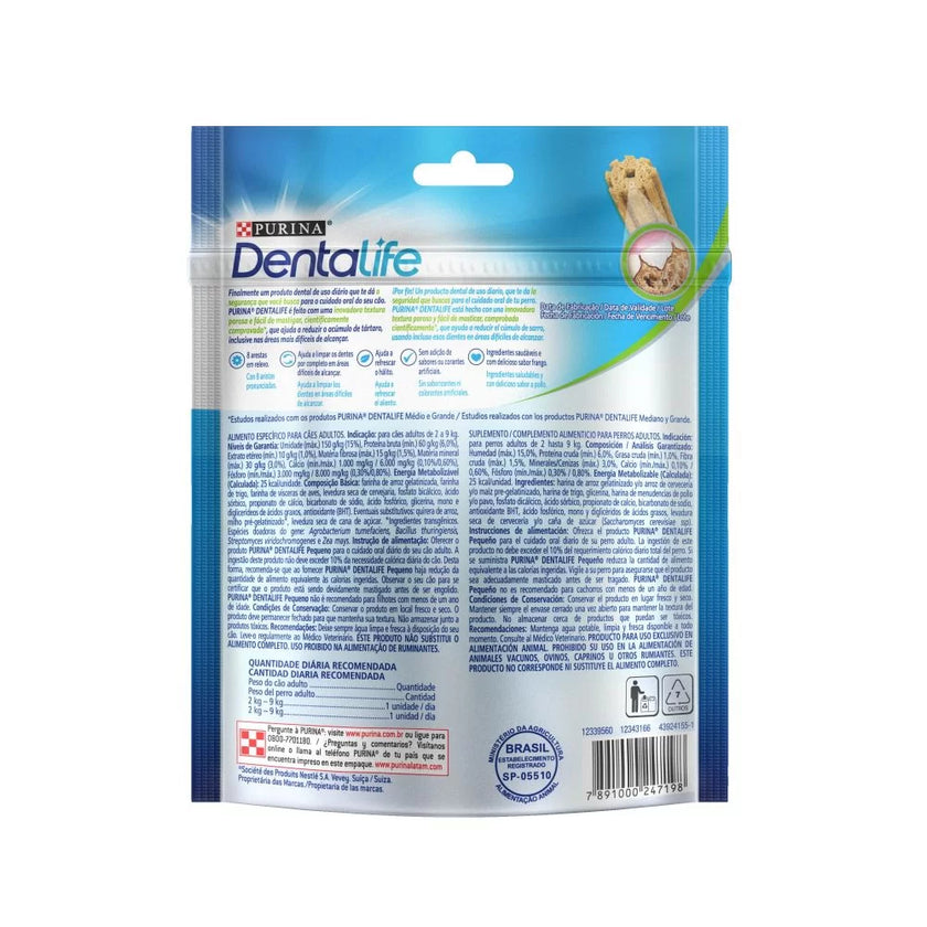 Snack Oral Para Perro Dentalife Pequeño Y Mediano X 198 Gr