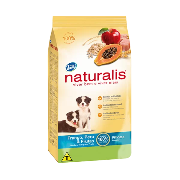Comida Para Perro Cachorro Naturalis Pollo Pavo Y Frutas 2Kg