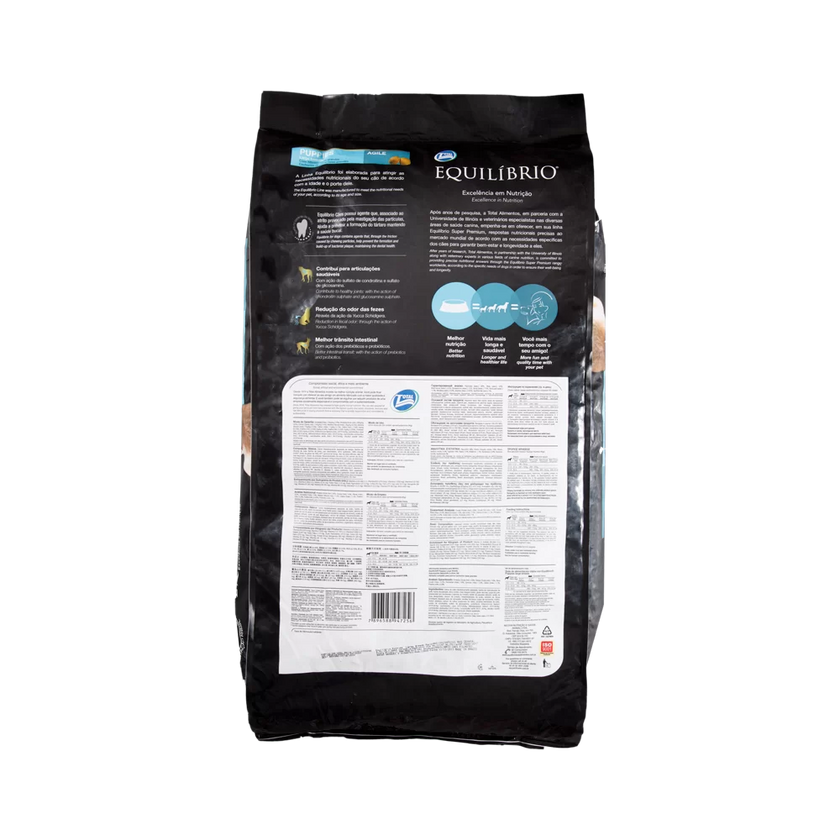 Comida Para Perro Equilibrio Filhote Razas Grandes 15Kg