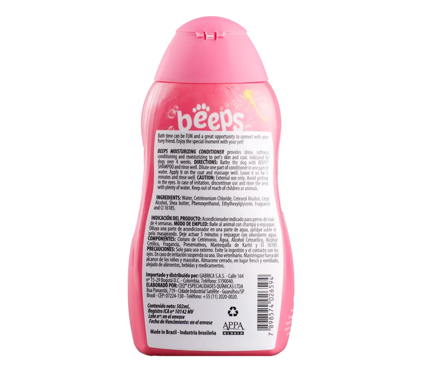 Acondicionador Para Perro Beeps Moisturunzing  502Ml