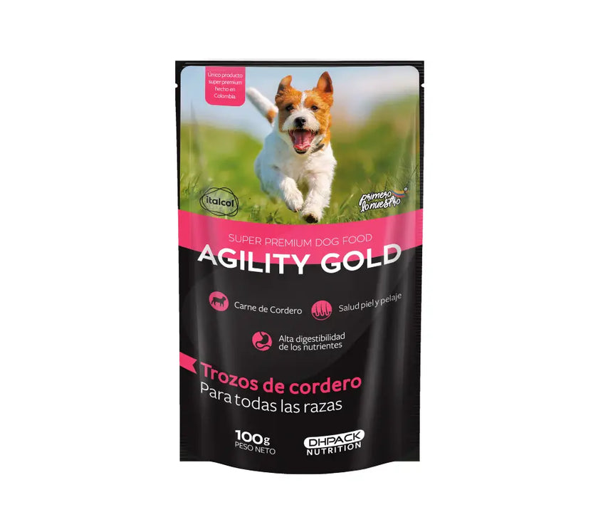 Agility Gold Trozos De Cordero 100 Gr