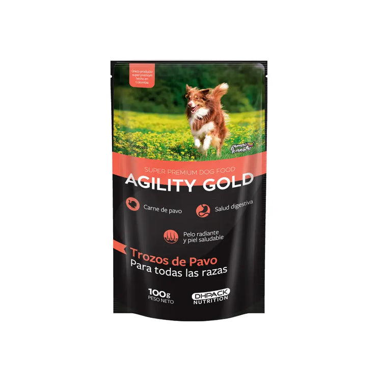 Agility Gold Trozos De Pavo 100 Gr