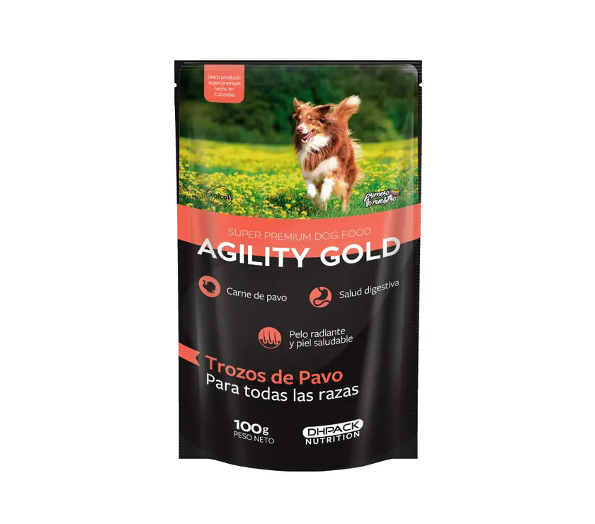 Agility Gold Trozos De Pavo 100 Gr