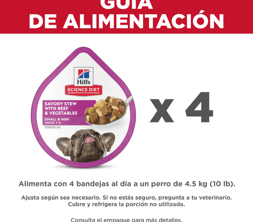 Hill's Science Diet Puppy alimento húmedo perro cachorro raza pequeña pollo y Vegetales 99 Gr