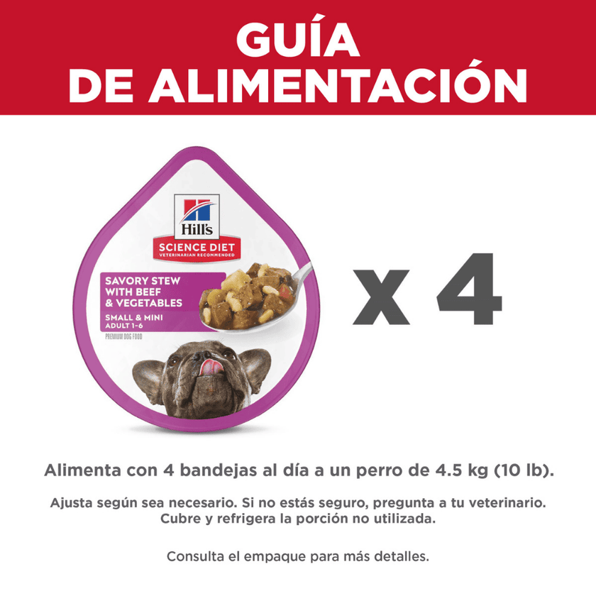 Hill's Science Diet Puppy alimento húmedo perro cachorro raza pequeña pollo y Vegetales 99 Gr