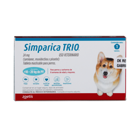 Desparasitante Interno Y Externo Para Perro Simparica Trio x1 Tableta
