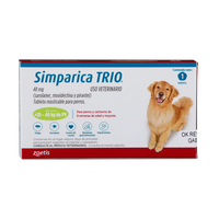 Desparasitante Interno Y Externo Para Perro Simparica Trio x1 Tableta