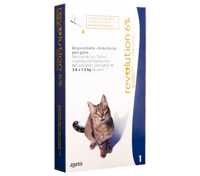 Antiparasitario Revolution Gato 6% 0,75ml