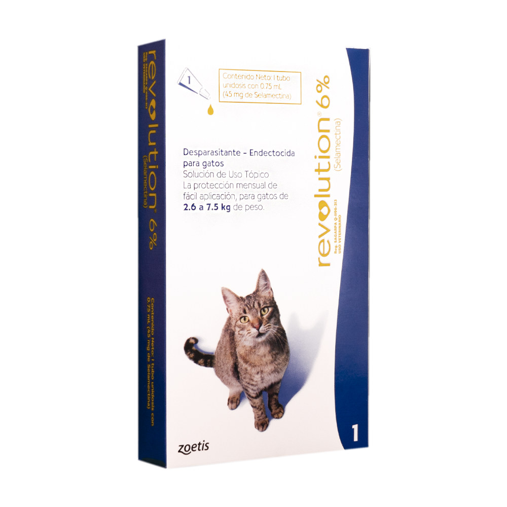 Antiparasitario Revolution Gato 6% 0,75ml