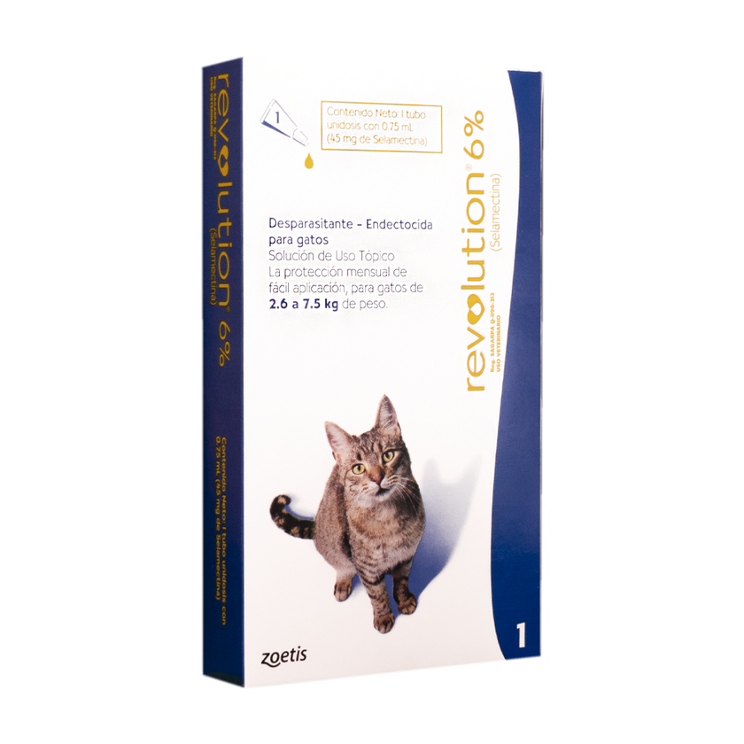 Antiparasitario Revolution Gato 6% 0,75ml