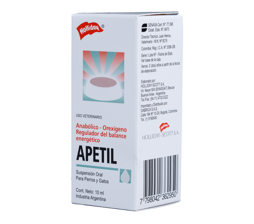 Apetil estimulante del apetito para perros y gatos 10 ml