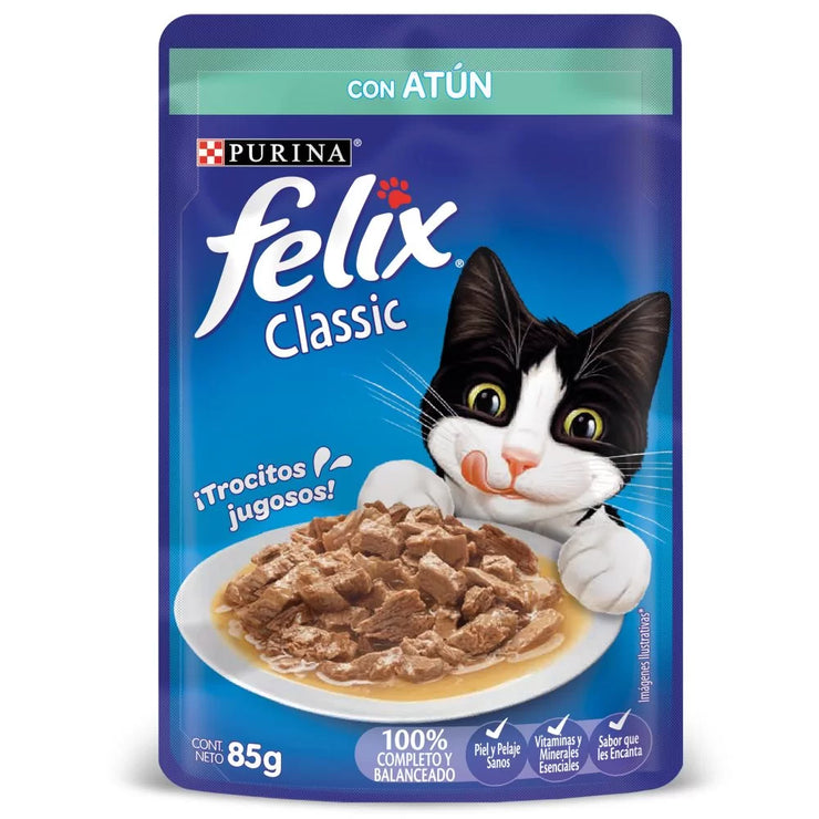 Alimento Húmedo Para Gatos Felix Atun En Salsa x 85 Gr