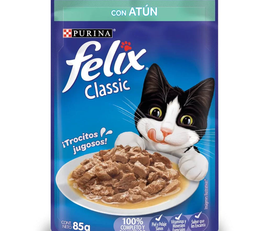 Alimento Húmedo Para Gatos Felix Atun En Salsa x 85 Gr