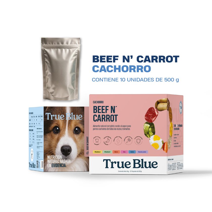 True Blue Beef N Carrot -Cachorro 500 g x 10 (5 kg)