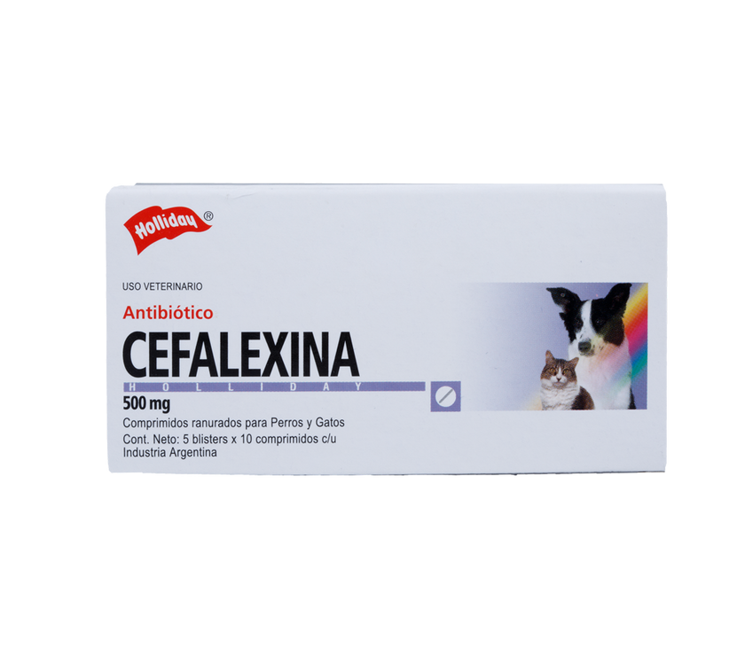 Cefalexina Antibiótico 500Mg 50 Tabletas