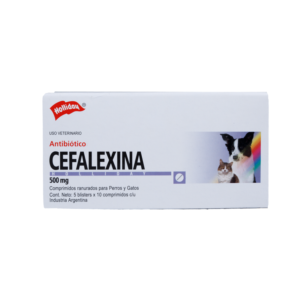 Cefalexina Antibiótico 500Mg 50 Tabletas