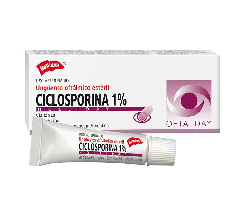Ciclosporina Ungüento Oftálmico Perro y Gato 1% 3.5mg