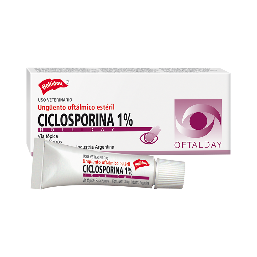 Ciclosporina Ungüento Oftálmico Perro y Gato 1% 3.5mg