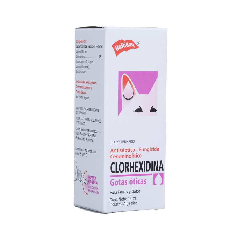 Clorhexidina Gotas Óticas Perros y Gatos 15ml