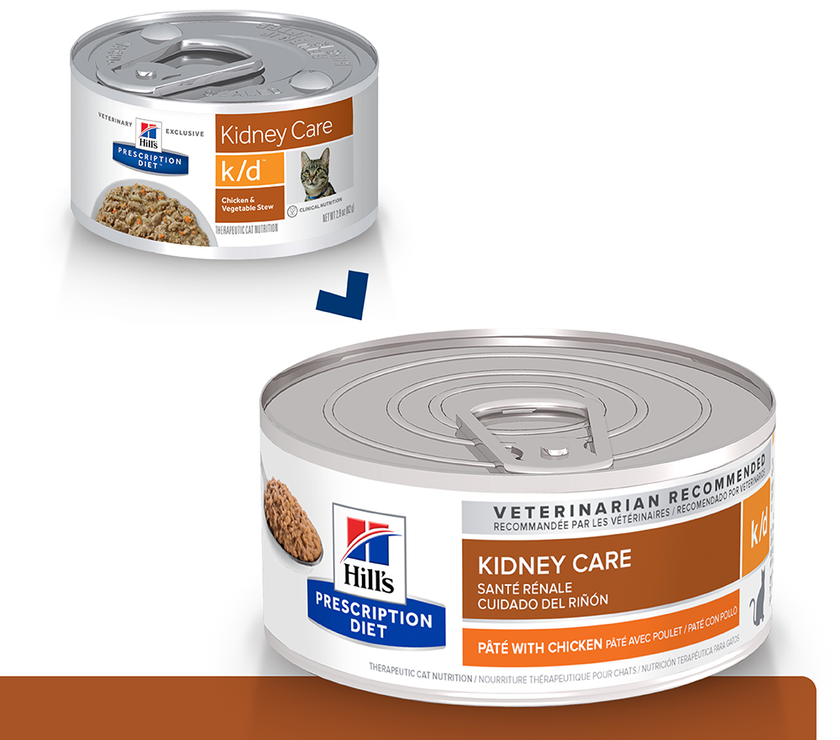 Hill's Prescription Diet k/d Cuidado Renal alimento Húmedo para Gato 5,5 Oz (156g)