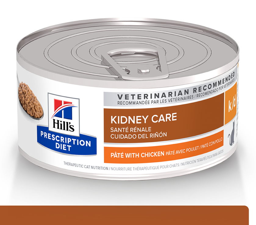 Hill's Prescription Diet k/d Cuidado Renal alimento Húmedo para Gato 5,5 Oz (156g)