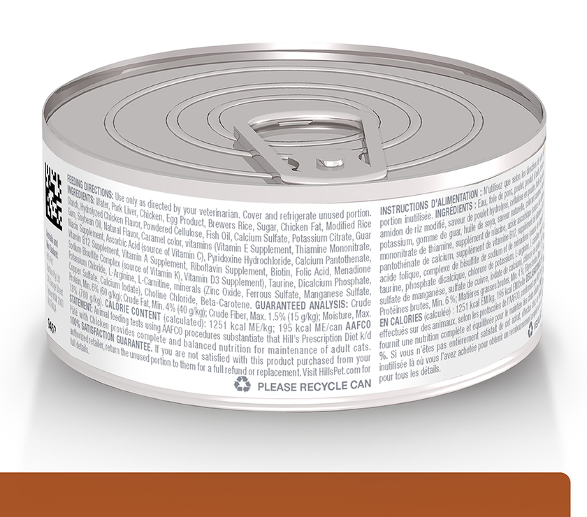 Hill's Prescription Diet k/d Cuidado Renal alimento Húmedo para Gato 5,5 Oz (156g)