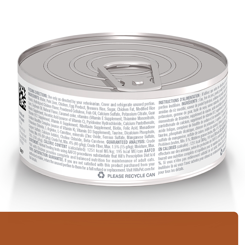 Hill's Prescription Diet k/d Cuidado Renal alimento Húmedo para Gato 5,5 Oz (156g)