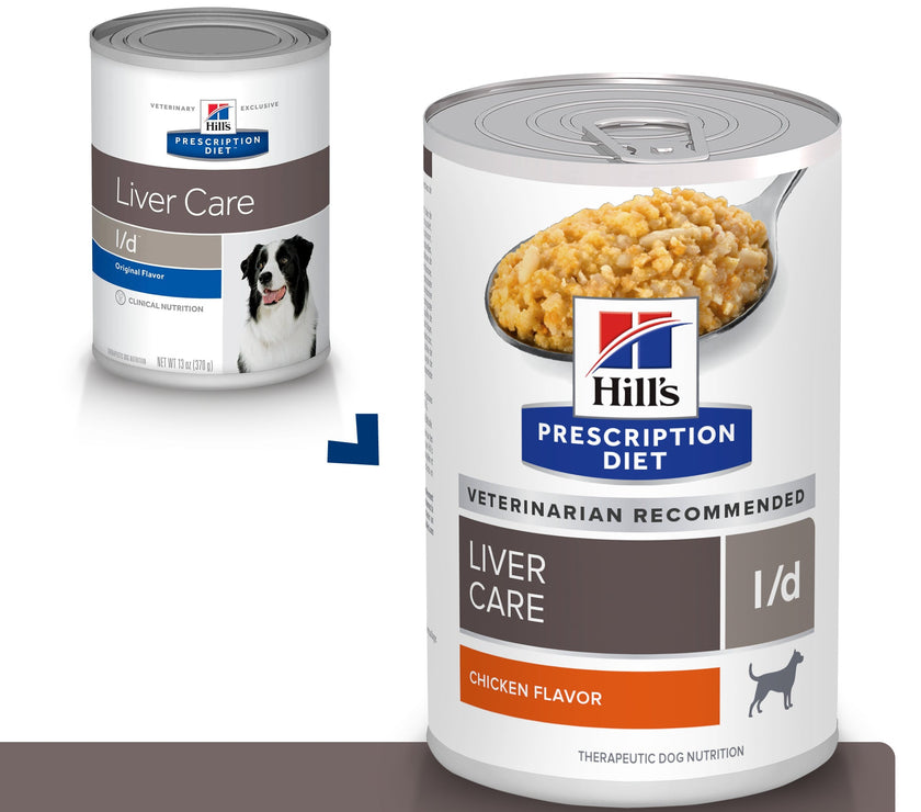 Hill's Prescription Diet l/d Comida Húmeda para Perro Cuidado Hepático 13 OZ (369g)