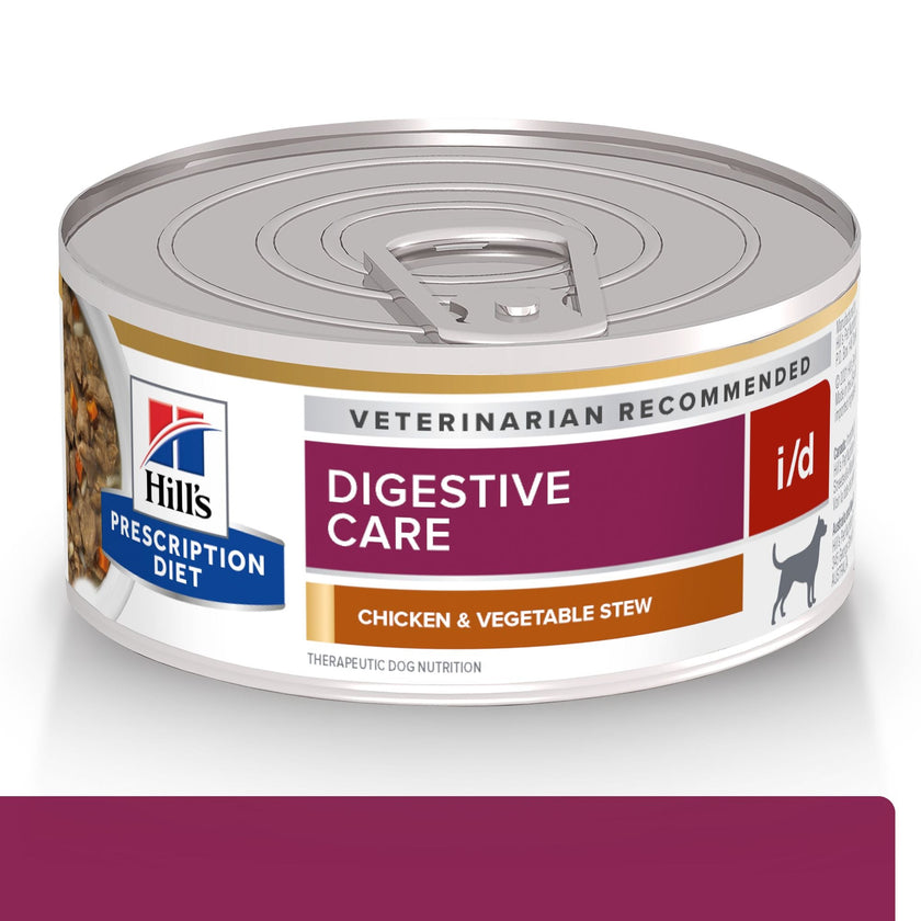 Hill's Prescription diet i/d, Cuidado Digestivo, alimento Húmedo con Pollo para perro 5,5 Oz (156g)