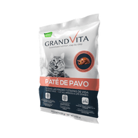 Comida Húmeda para gato Grand Vita paté Pavo 100 Gr