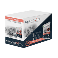 Comida Húmeda para gato Grand Vita paté Pavo 100 Gr
