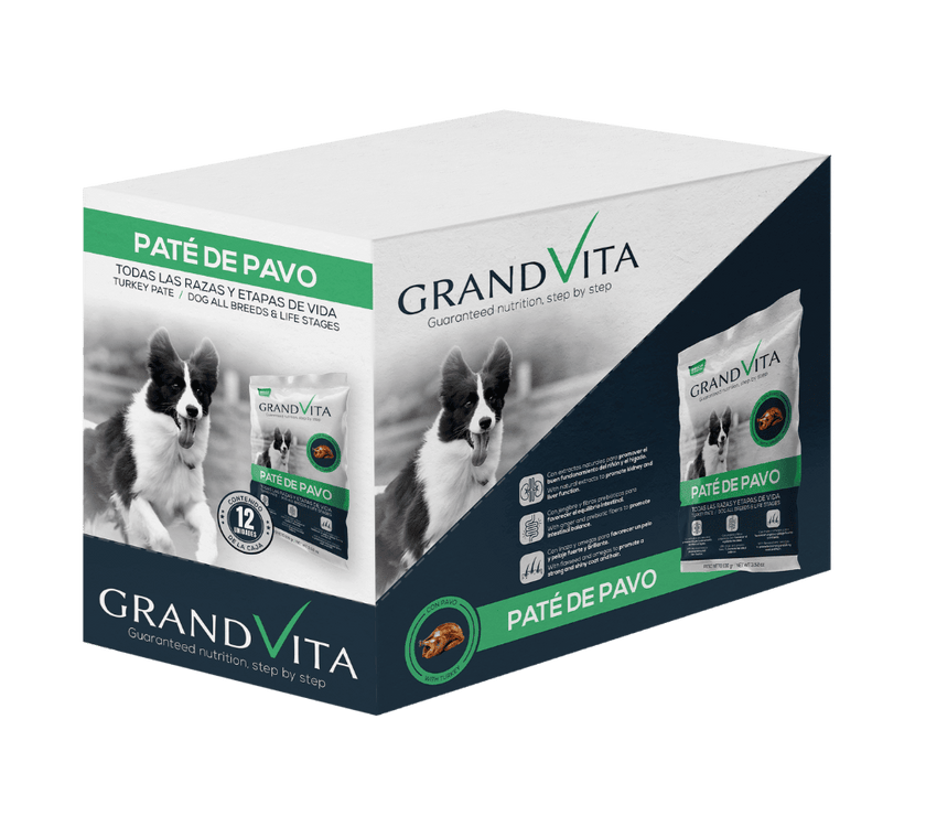 Comida Húmeda para perro Grand Vita paté Pavo