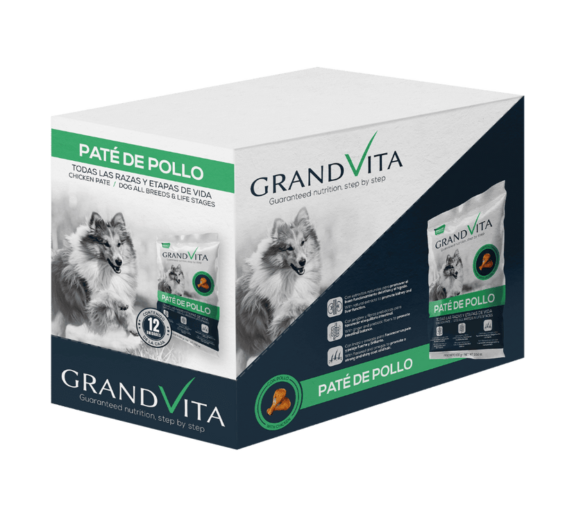 Comida Húmeda para perro Grand Vita paté pollo