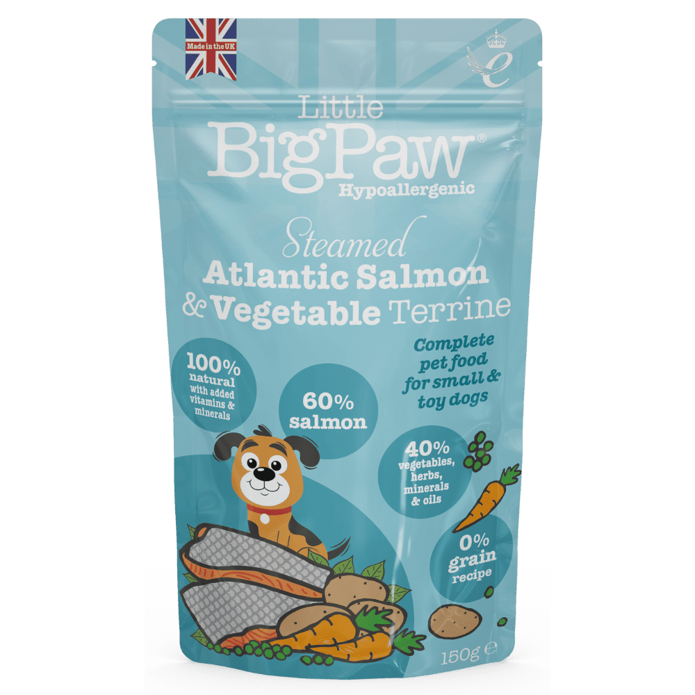 Alimento Húmeda para perro Little Big Paw Salmon y Verduras 150 gr