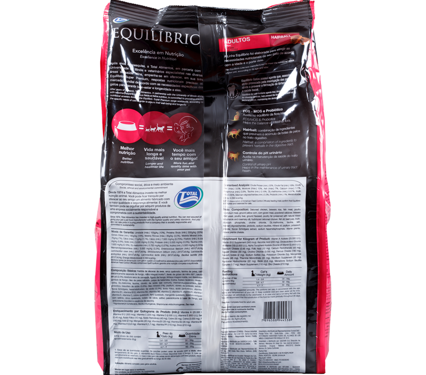 Comida Para Gato Adulto Hairball Equilibrio