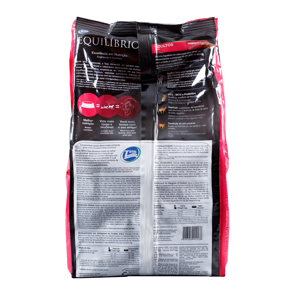 Comida Para Gato Adulto Hairball Equilibrio