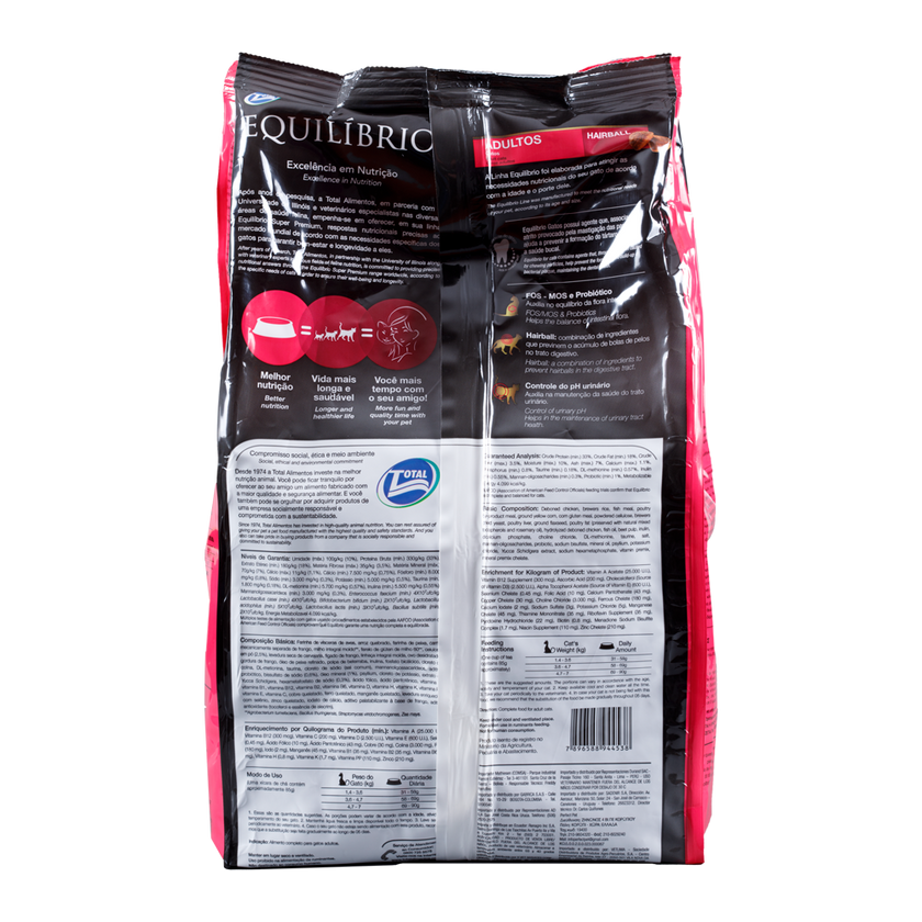 Comida Para Gato Adulto Hairball Equilibrio