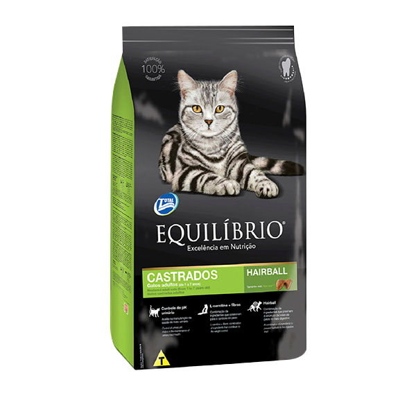 Comida para gato Equilibrio Adulto Castrado 1,5 Kg