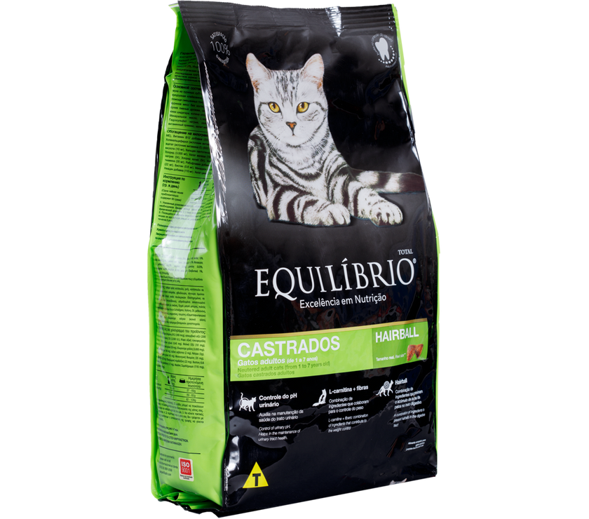 Comida para gato Equilibrio Adulto Castrado 1,5 Kg