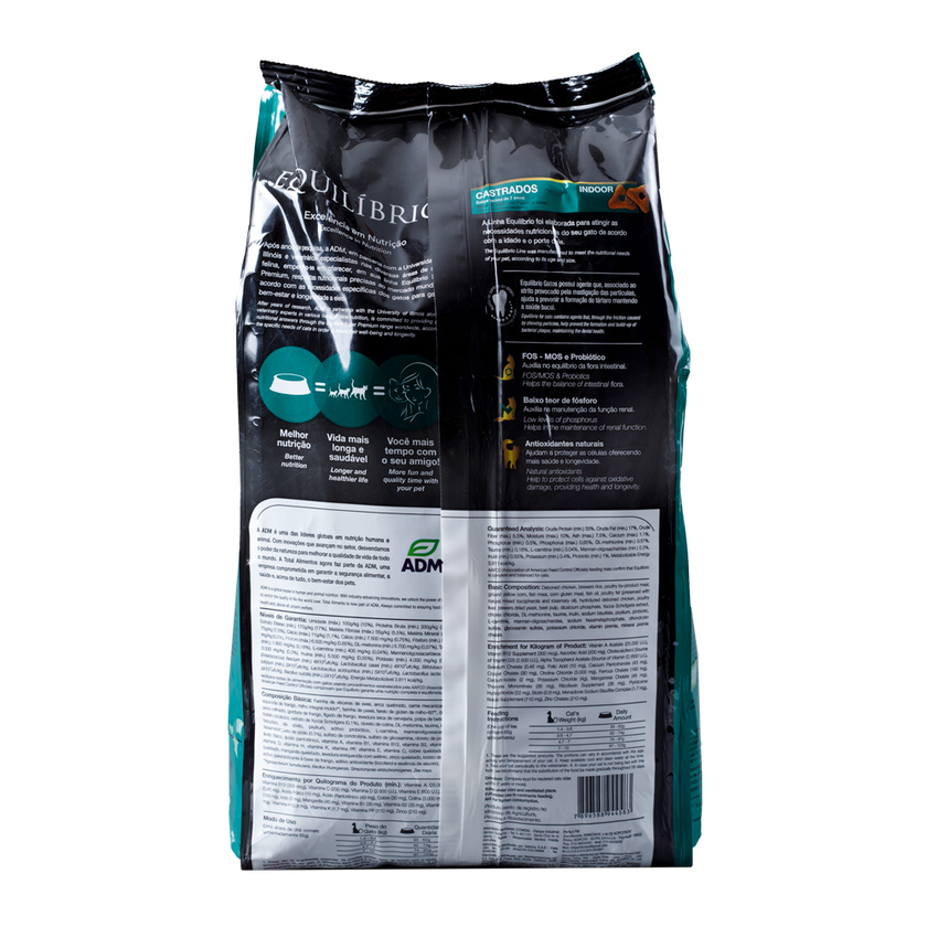 Comida para gato Equilibrio Adulto Senior Castrado 7+ 1,5Kg