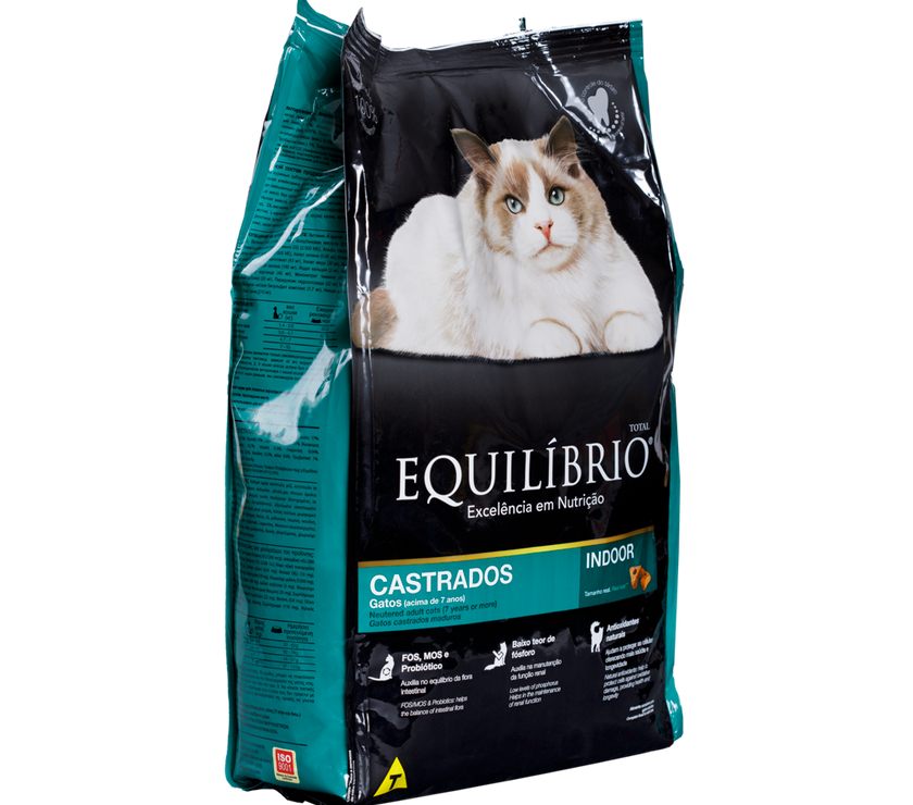 Comida para gato Equilibrio Adulto Senior Castrado 7+ 1,5Kg