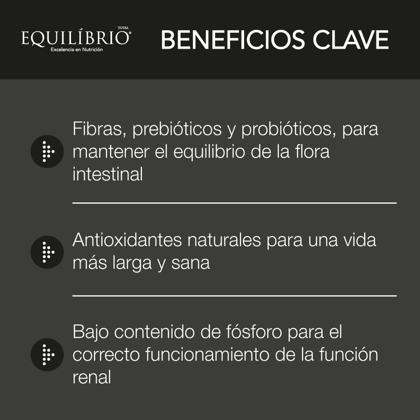 Comida para gato Equilibrio Adulto Senior Castrado 7+ 1,5Kg