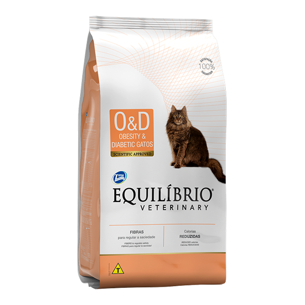 Comida para gato Equilibrio Veterinary Obesidad y Diabétes 2Kg
