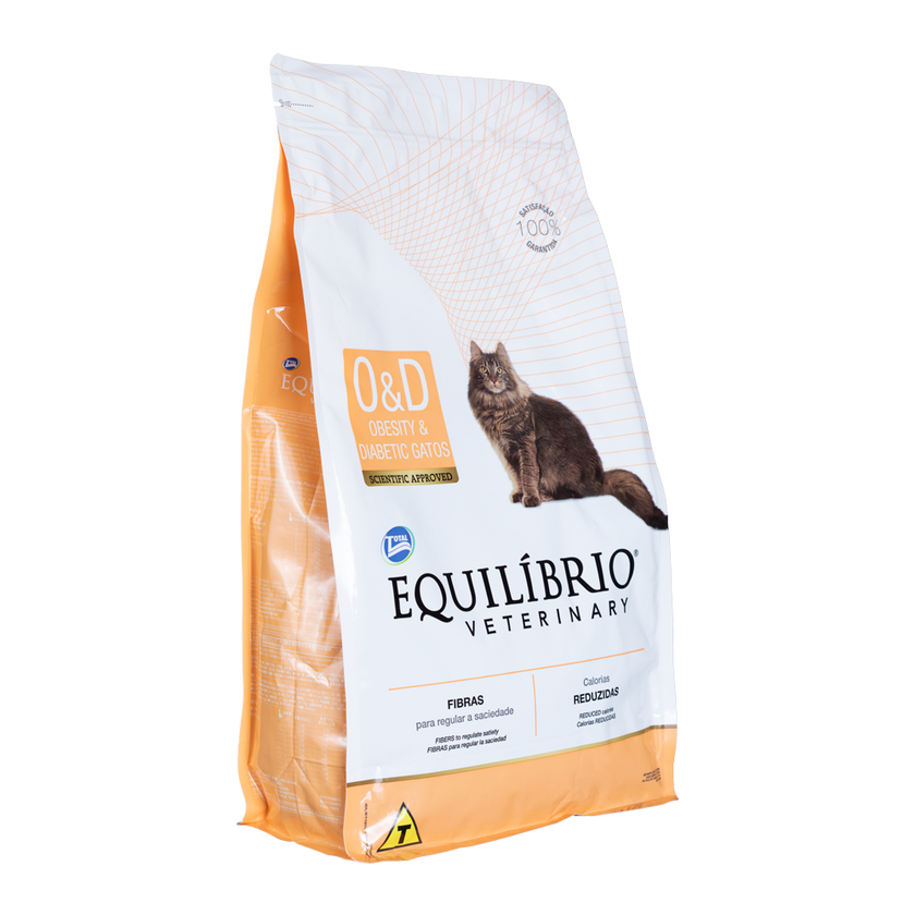 Comida para gato Equilibrio Veterinary Obesidad y Diabétes 2Kg