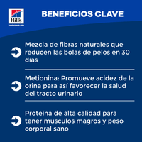 Hill's Science Diet Adult Hairball 7+ Comida para gato control bola de pelo senior 3,5Lb (1,59Kg)