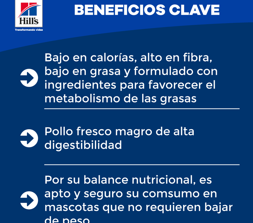 Hill's Science Diet alimento de control de peso para gato adulto 3 Lb (1,36Kg)