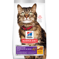 Hill's Science Diet alimento para gato adulto piel y estómago sensibles 3,5 Lb (1,59Kg)